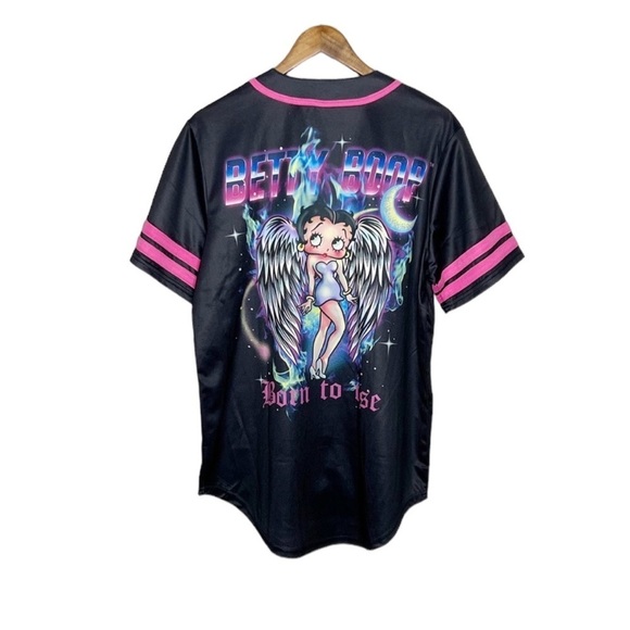 Betty Boop Graphic Jersey Shirt - Picture 1 of 7